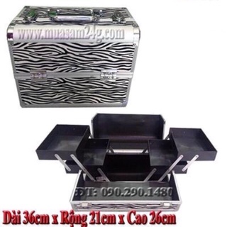Cốp đựng mỹ phẩm chuyên nghiệp Dài 36cm Rộng 21 Cao 26cm
