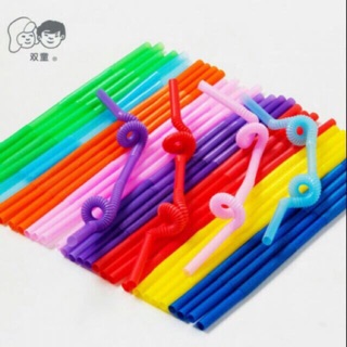 Ống hút tạo kiểu hai đầu co dãn