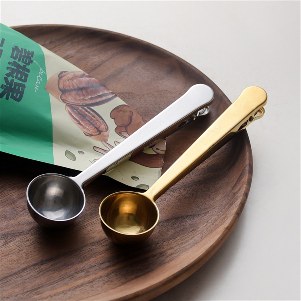 Muỗng Đong Thực Phẩm Kiêm Kẹp Túi Thực Phẩm 2 Trong 1 Tiện Dụng