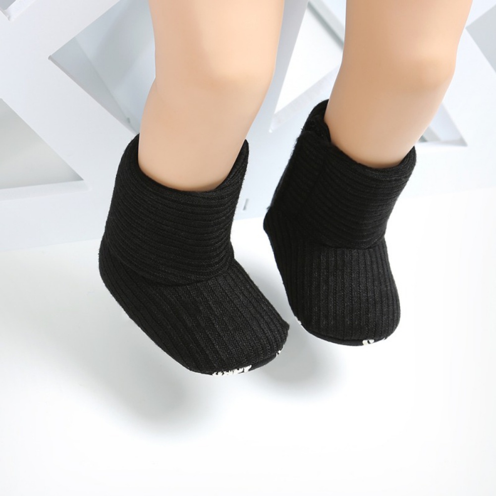 Giày boot đế mềm giữ ấm mùa đông cho bé từ 0-18 tháng tuổi