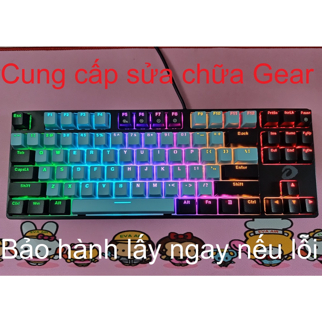 Bàn phím cơ DareU EK87 Multi LED Mix Màu