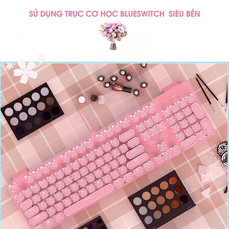 Bàn phím máy tính, bàn phím cơ CAO CÁP HỒNG PRO T900 LED 10 Chế Độ, Phím Cơ Blue Gaming Máy Tính, Laptop, PC