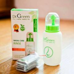 Bình rửa mũi Dr.Green ( Tặng kèm 10 gói muối biển nha đam)