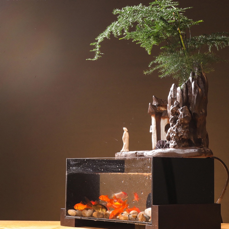 Thác nước phong thủy tiểu cảnh chiêu tài - PTI147 - Jassi Decor