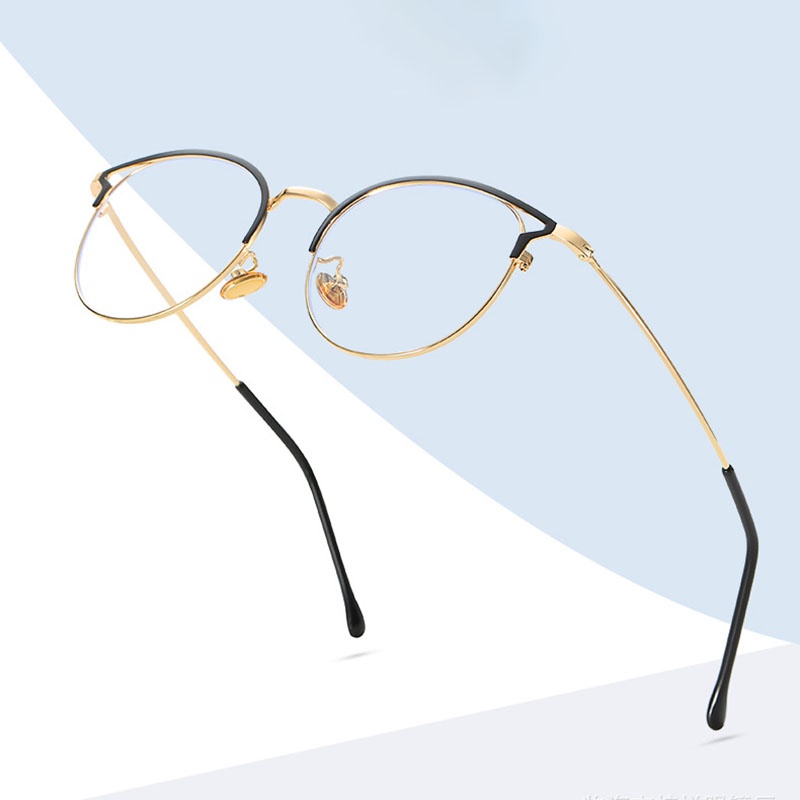 Mắt kính mắt mèo VIENDO PSA02300 gọng kim loại mảnh chống ánh sáng xanh thời trang cho nữ