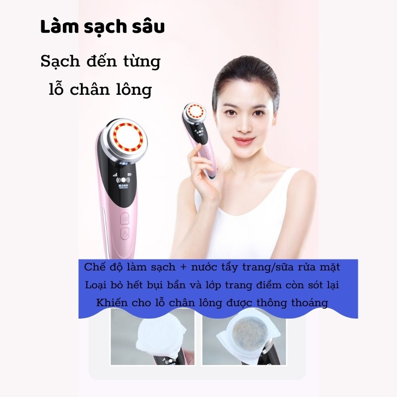 Máy Massage Mặt Cầm Tay Ion HOMZ Máy Mát Xa Nâng Cơ Đẩy Tinh Chất Điện Di Tinh Chất - bản 007&bản cải tiến 010 | BigBuy360 - bigbuy360.vn