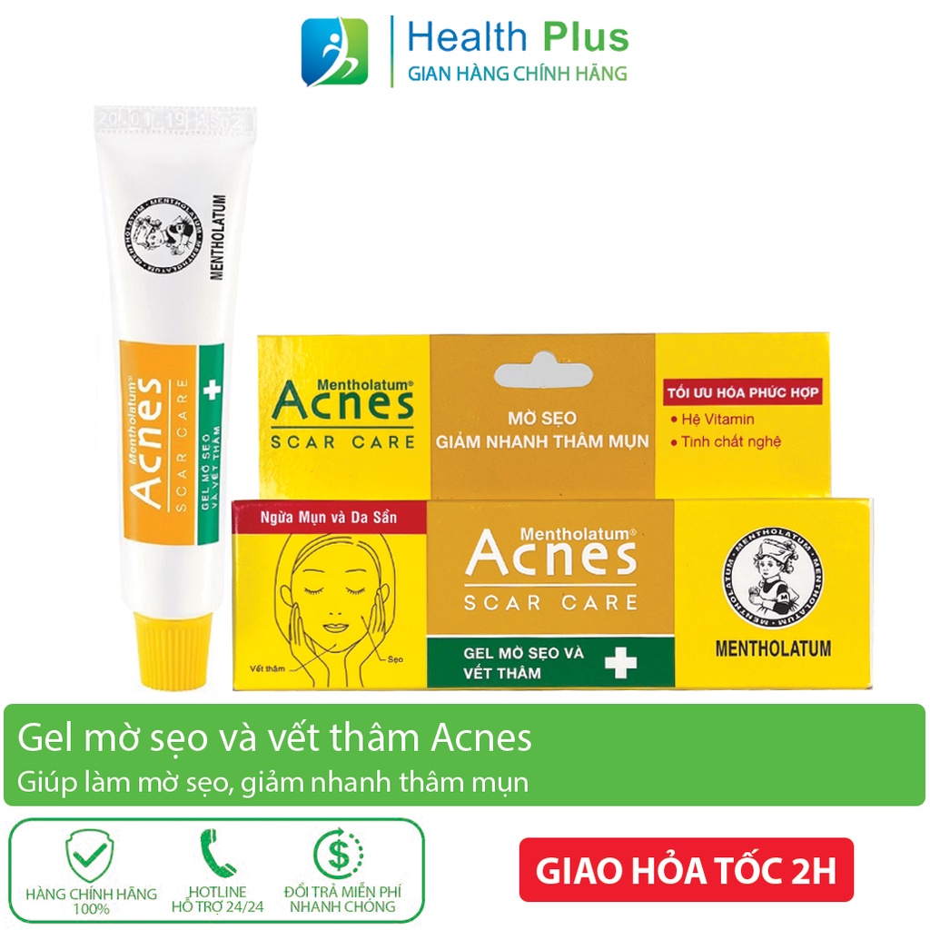 Kem mờ sẹo, vết thâm Acnes Scar Care tuýp gel 12g cho da dầu, da hỗn hợp cả nam và nữ