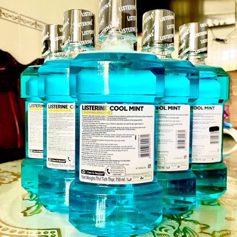 Nước súc miệng Listerine coolmint  750ml
