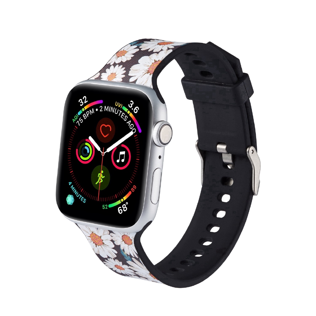 【Apple Watch Strap】 Dây đeo silicon nhiều màu cho đồng hồ thông minh Apple Watch Series 6 se 5 4 3 2 1