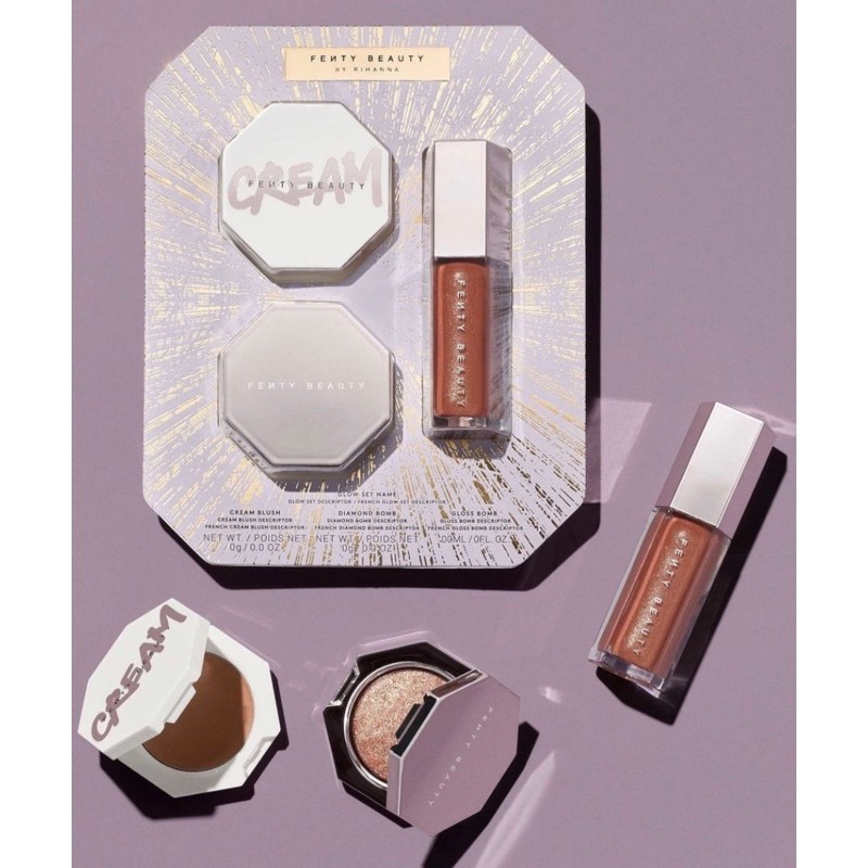 [SALE20%] Set son phấn Fenty Glow Trio Face Lip Body