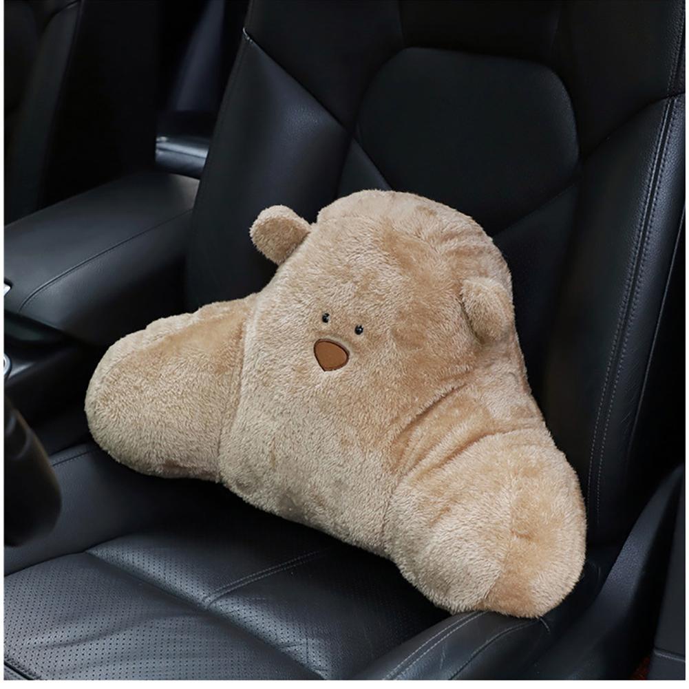 Gối Tựa Lưng Hình Gấu Bông Cute Trang Trí Nội Thất Ô Tô