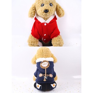 Quần Áo mùa đông cho chó mèo thú cưng - Áo kèm quần hình sư tử hàng dày cho chó mèo