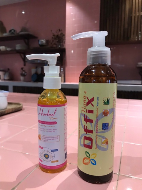 Gel vệ sinh phụ nữ OFFIX nano 180 ml ( tinh chất Nghệ )