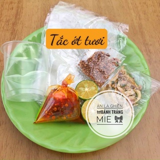 Bánh tráng tắc ớt tươi , ớt rim siêu cay. Bánh tráng gốc loại 1