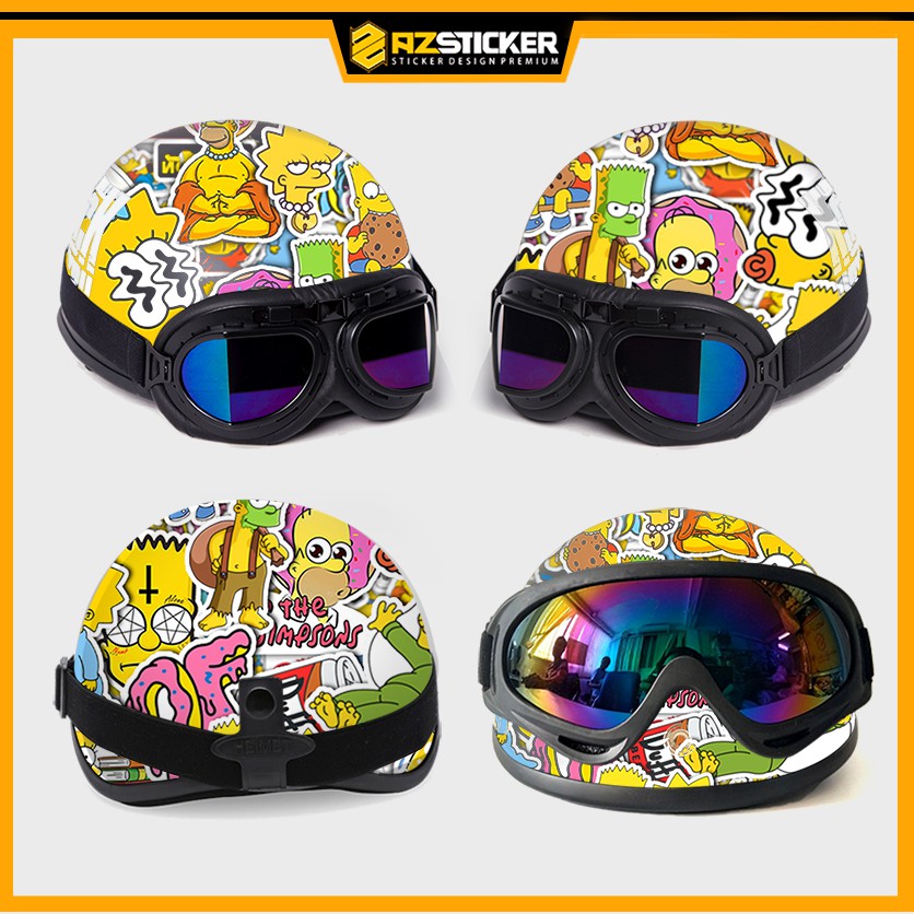 [Set 100+] Hình Dán Sticker Simpson Chống Nước Dễ Dán | STK134 | Sticker Dán Mũ Bảo Hiêm Điện Thoại Laptop Bình Nước
