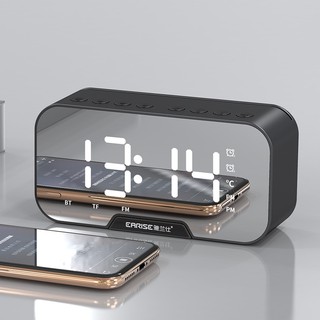[BH 1 đổi 1] Loa bluetooth EARISE Mặt Gương 5in1 Kiêm Đồng Hồ - Nhiệt Kế - Radio - Hỗ Trợ IOS ANDROID