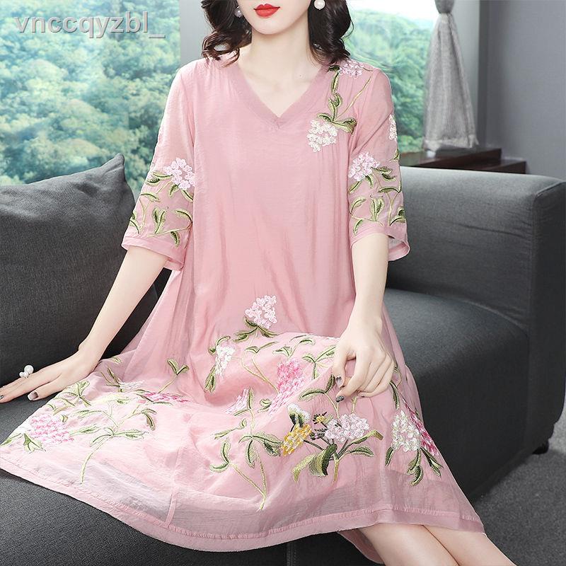 Mùa hè năm 2021 phong cách dân tộc mới của phụ nữ thêu retro Tang bộ đồ cải tiến Hanfu nữ khí chất ăn mặc kiểu Trung Quố