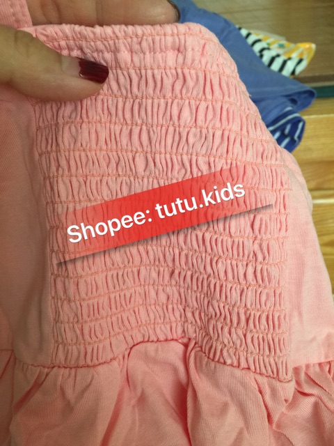Váy mùa hè bé gái hai dây thêu hoa Little Maven cao cấp đủ size 2-7T