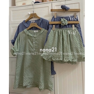 Set đồ ngủ viền bèo