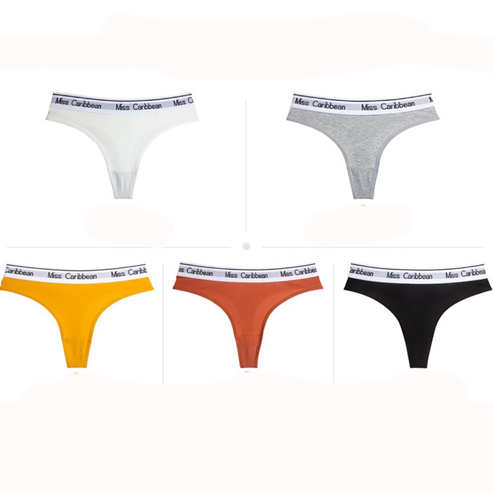 HARRIETT Quần Lót Cotton Chữ T Lưng Thấp Không Đường May Quyến Rũ Cho Nữ