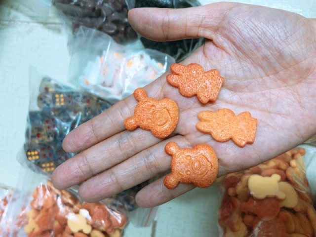 bánh quy gấu thỏ cá vàng phụ kiện trang trí charm slime ốp điện thoại