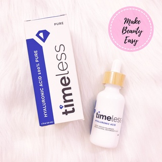Serum Timeless Hyaluronic Acid Serum 100% Pure Cấp Nước, Dưỡng Ẩm Da 30ml