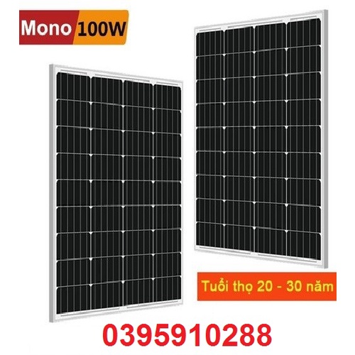 Tấm Pin Năng Lượng Mặt Trời 100w mono