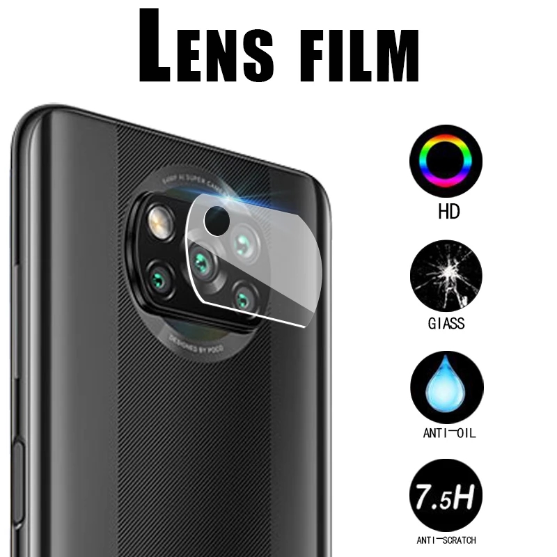 Kính Cường Lực 2 Trong 1 Bảo Vệ Ống Kính Điện Thoại Xiaomi Mi Poco X3 / Poco X3