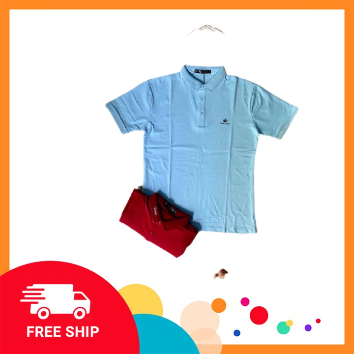 Áo thun nam,Áo polo nam có cổ F̳R̳E̳E̳ ̳S̳H̳I̳P̳, Chất liệu vải cotton cao cấp co giản 4 chiều, vải trơn mềm mịn | BigBuy360 - bigbuy360.vn