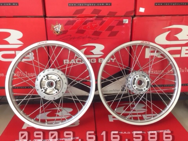 Bánh Căm Exciter135/Ex150/Ex155-Niềng RCB, Căm Crom RCB