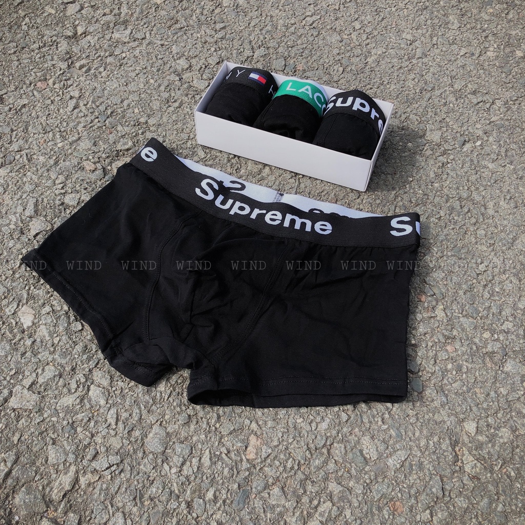 Combo 3 quần sịp nam boxer cao cấp chất cotton siêu thấm hút mồ hôi WIND COMBO PTS