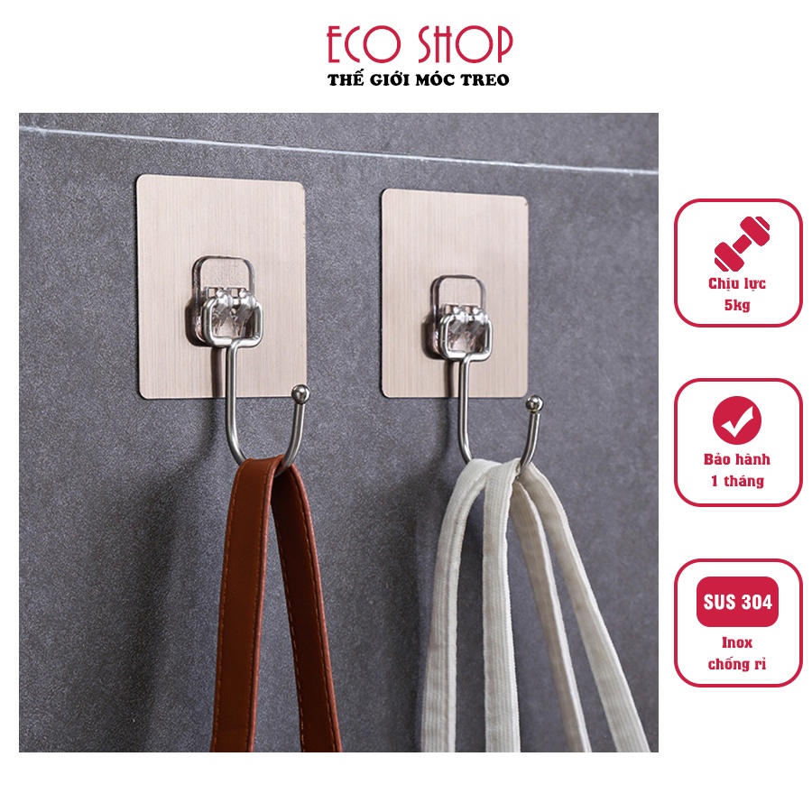 Móc treo tường móc treo đồ dán tường siêu dính chịu lực 5kg