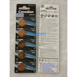 Pin CR2016 Camelion Mỏng ( Hàng Công Ty )