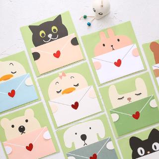 Thiệp mời sinh nhật in họa tiết động vật đáng yêu