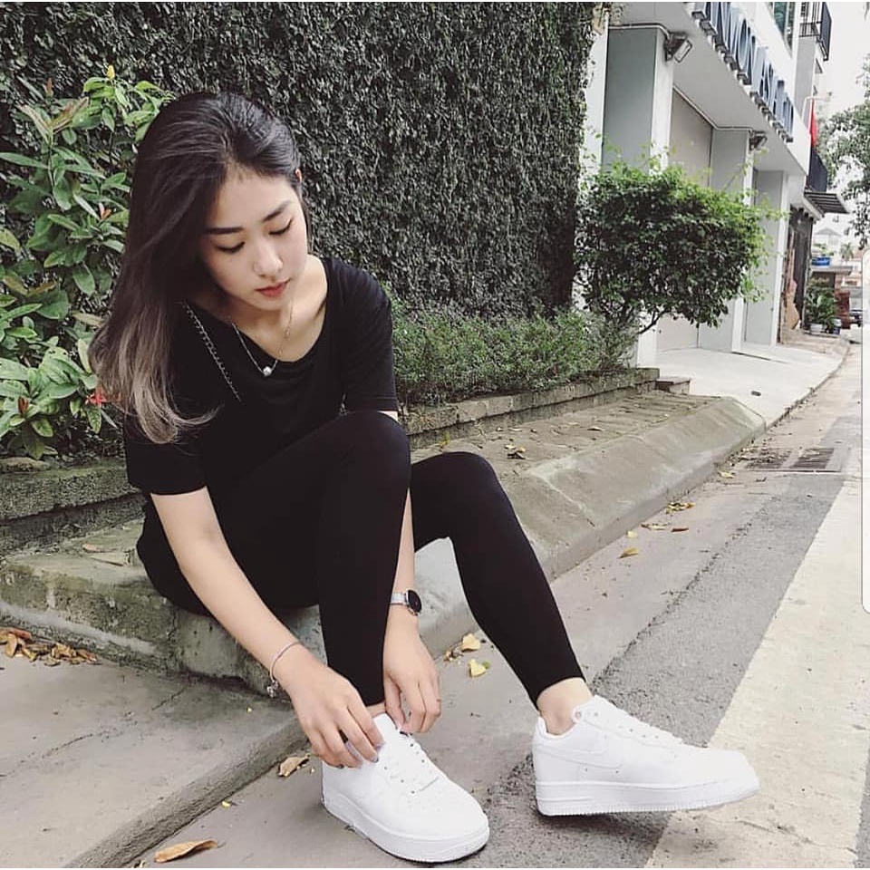 Giày Thể Thao Nam Nữ Ngô Thắng Forc Full Trắng