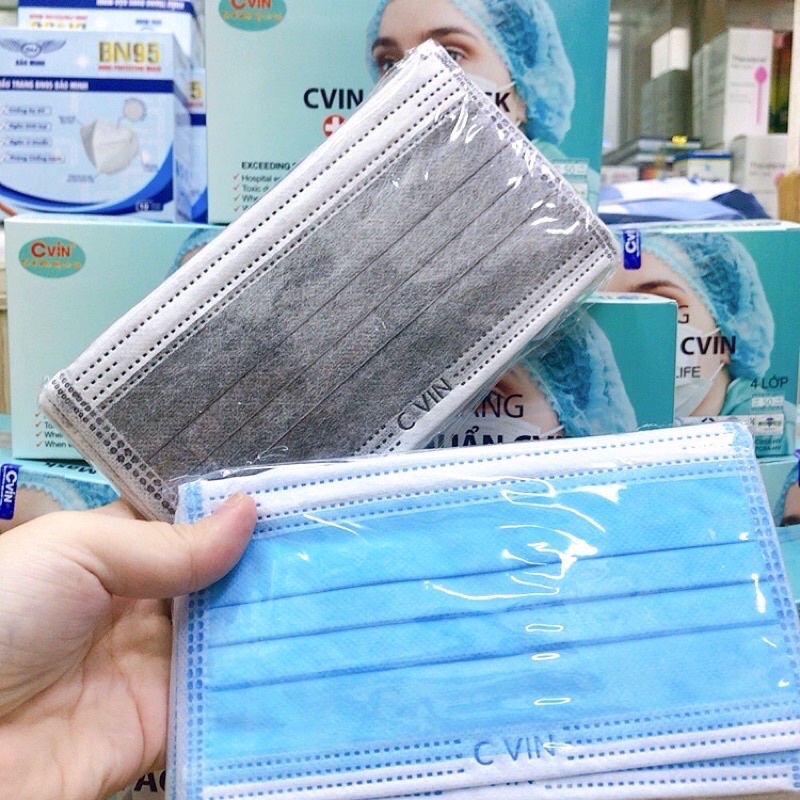 Khẩu trang y tế 4 lớp Cvin kháng khuẩn