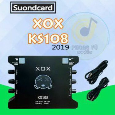 [Mã 159ELSALE hoàn 7% đơn 300K] Sound card XOX KS 108 bản quốc tế