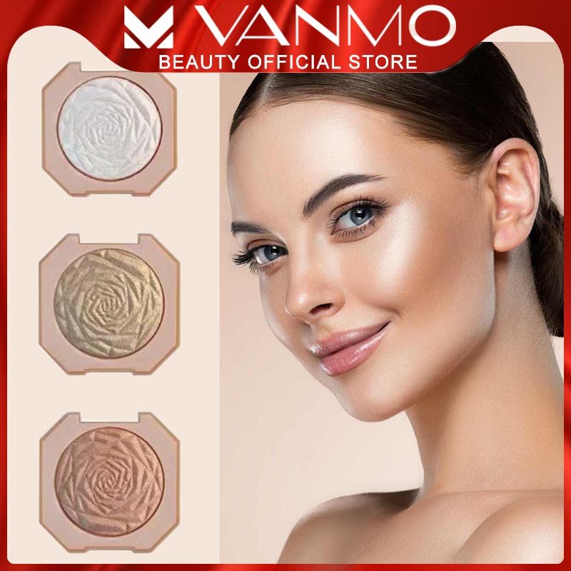 Phấn Bắt Sáng Highlight S.F.R Color Hiệu Ứng Kim Cương Hoa Hồng Lấp Lánh Tạo Khối Và Đường Nét Cho Gương Mặt