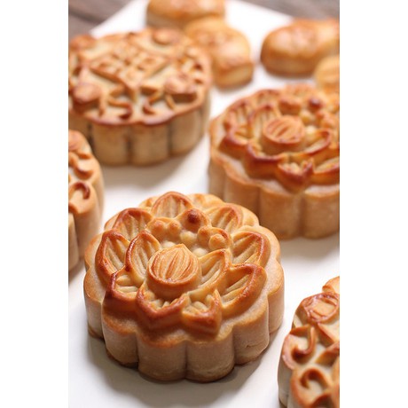 Khuôn Nhấn Làm Bánh Trung Thu Nhận , Bánh Dẻo , Ép Xôi Loại 200gr