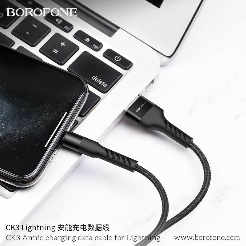 Cáp dù 2 mét 1 mét Sạc Nhanh Truyền Dữ Liệu 5A BOROFONE BX32 Chui Type C, MicroUSB, Lightning