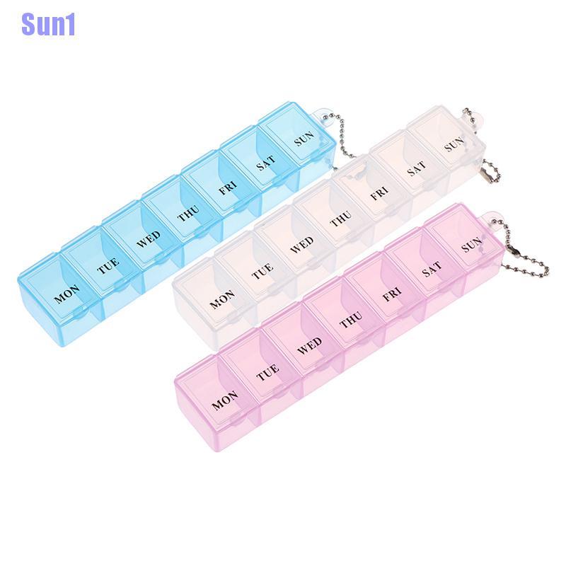 (Hàng Mới Về) Hộp Đựng Thuốc 7 Ngày Cầm Tay