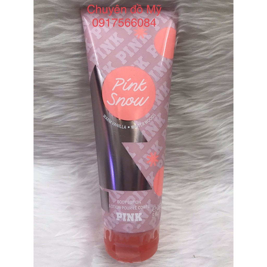 Dưỡng thể nước hoa Victoria Secret Pink Snow Pink Lotion 236 ml của Mỹ