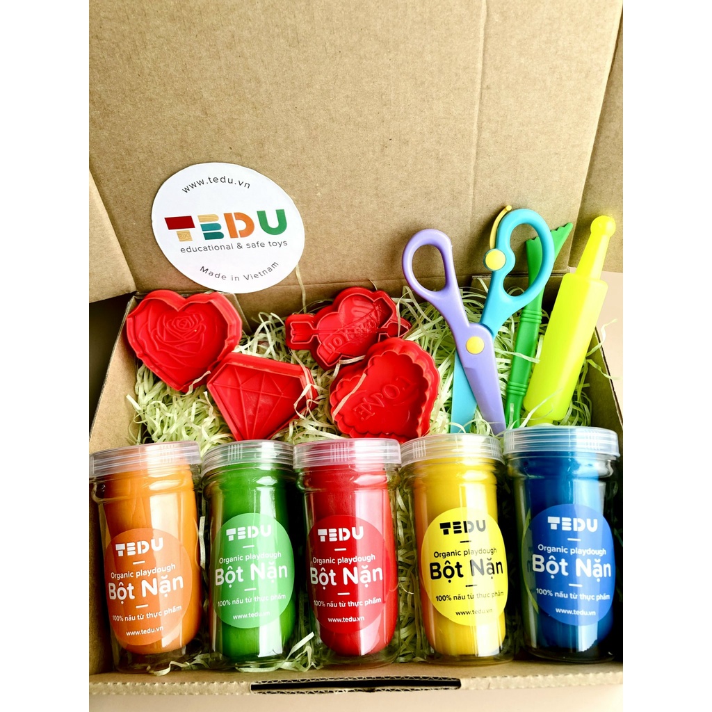 Combo bột nặn đất nặn 199-05 quà tặng TEDU