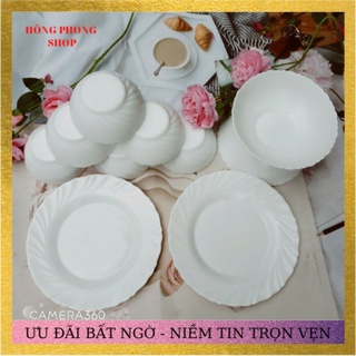 Bộ 6 bát cơm + 2 đĩa + 2 tô ngọc PASTEL