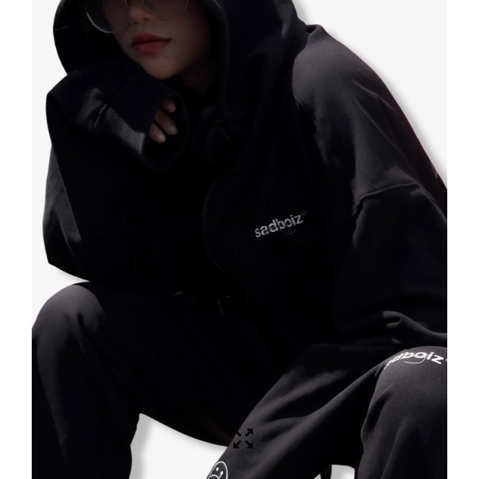 Hoodie/ áo khoác zip lowkey chính hãng Sadboiz