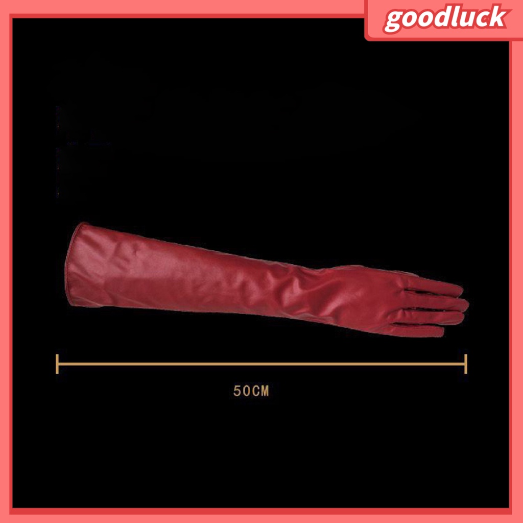 Găng tay da màu trơn cho nữ