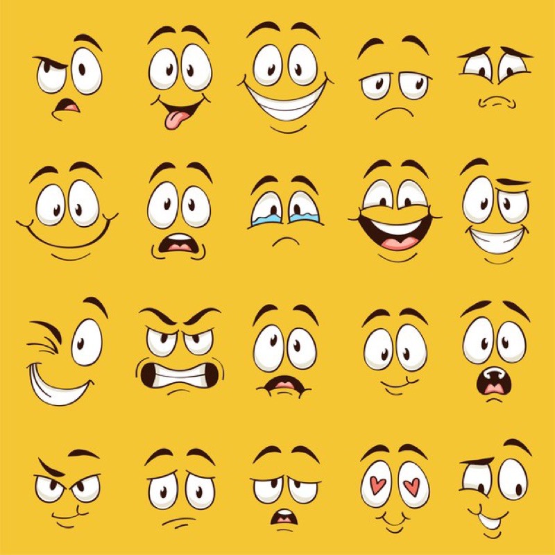 Hình dán cảm xúc 30-60 cái /Sticker biểu tượng cute dễ thương