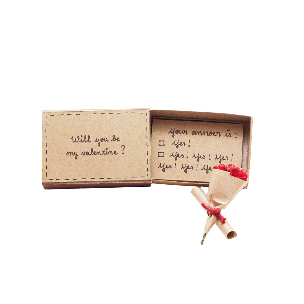 Thiệp tình yêu "Will you be my Valentine?" - LV018