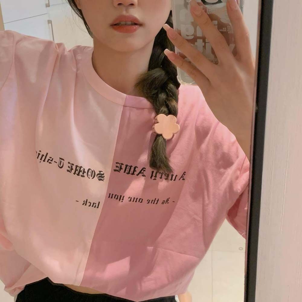 Kẹp tóc mini hình bông hoa bằng acrylic dễ thương nhiều màu sắc phong cách Hàn Quốc cho nữ