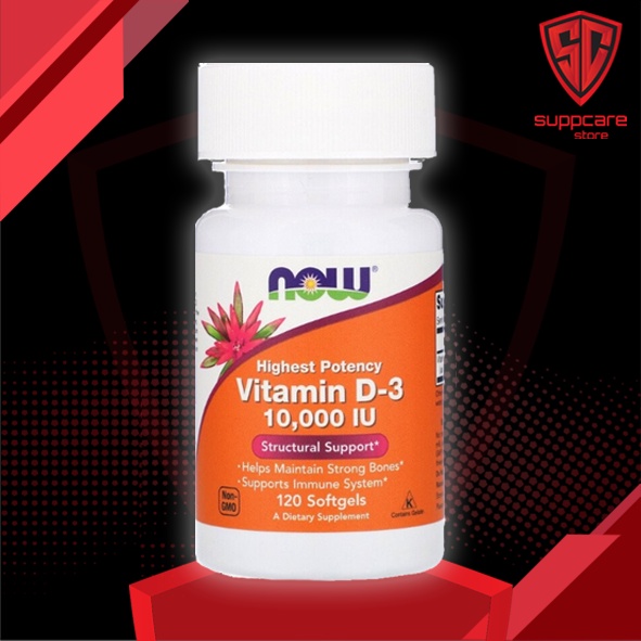 VITAMIN D3 Hàm Lượng Cao 10000IU | Viên Uống Vitamin Tăng Đề Kháng - Chính Hãng Tại Suppcare Store